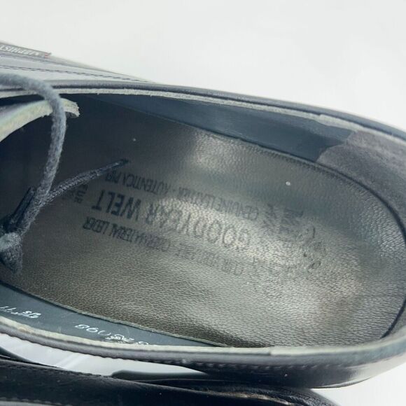 Mephisto France Men's Melchior Oxford Size 11 Cap Toe Black Aniline Leather - Picture 11 of 12